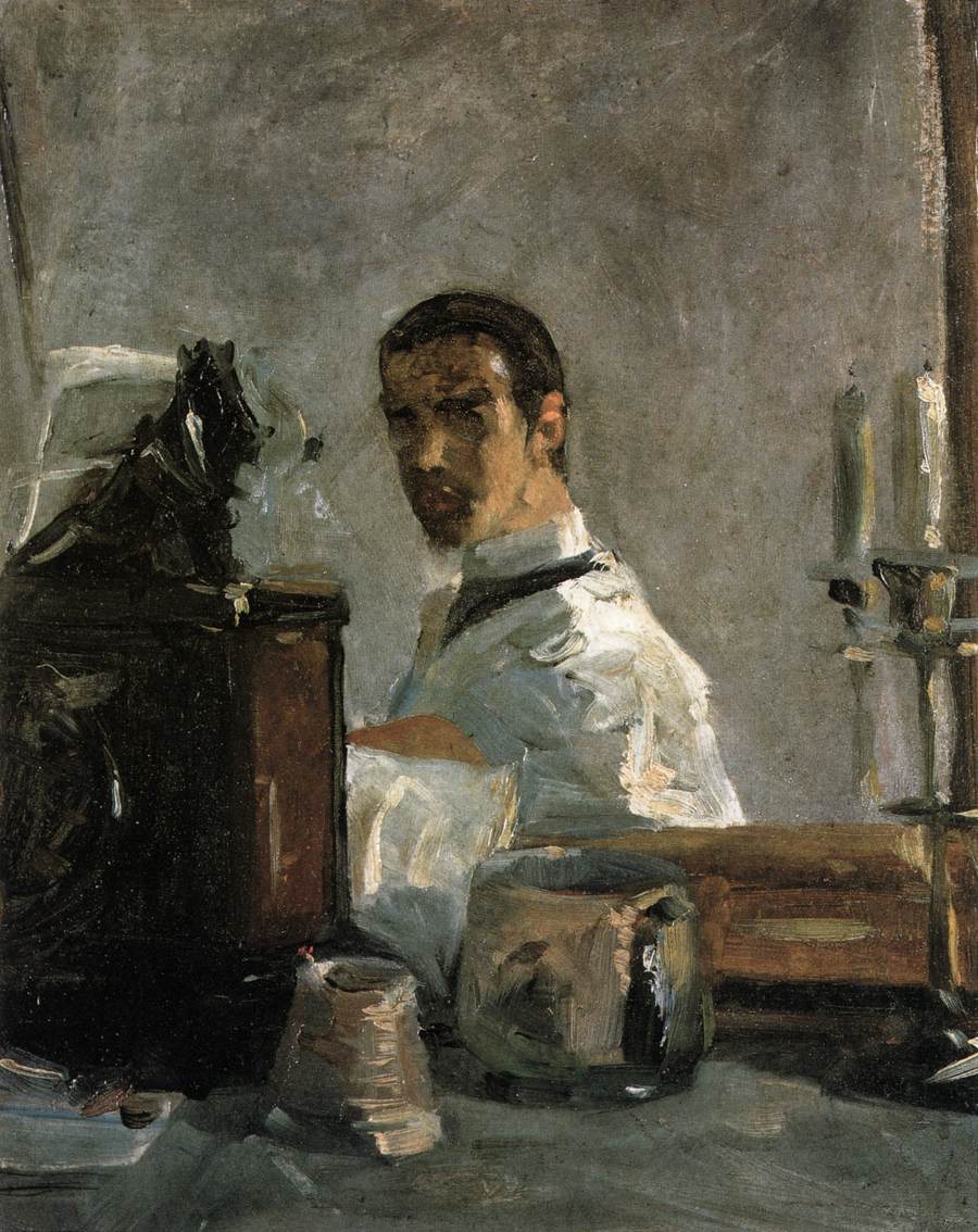 Self-Portrait in front of a Mirror by