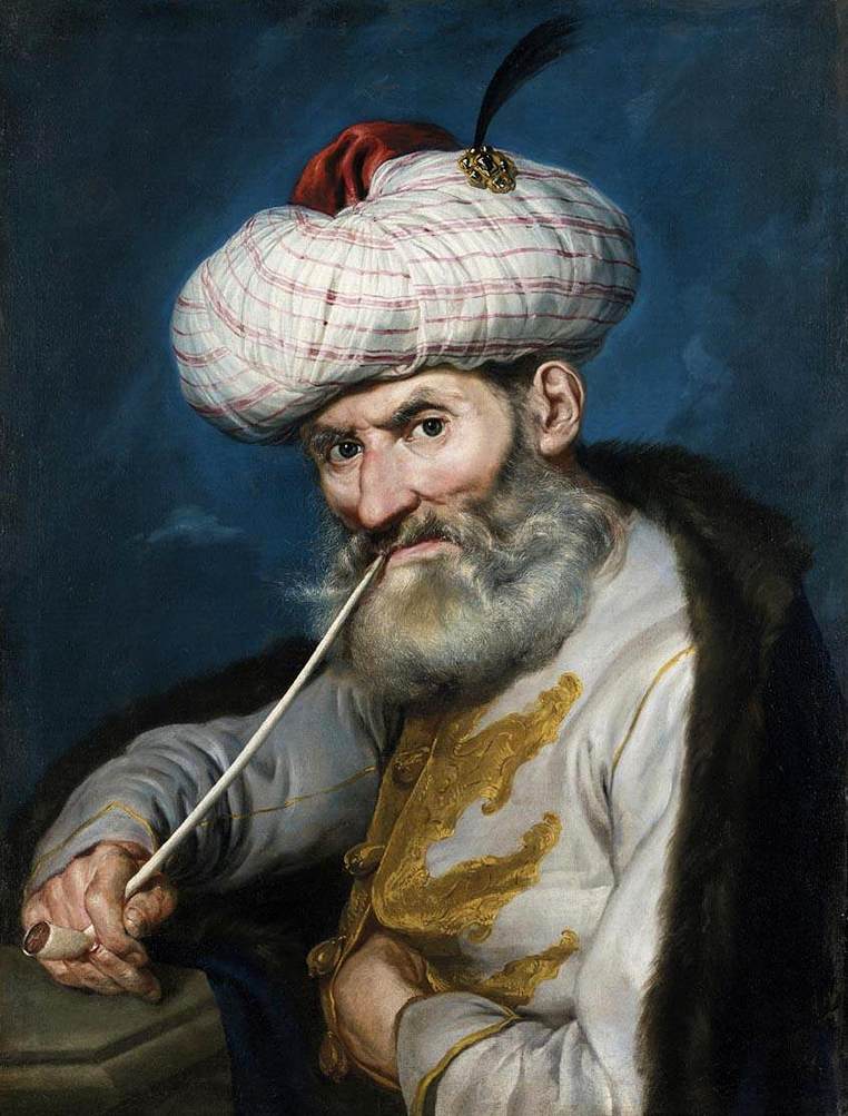 Portrait of a Smoking Man in Oriental Habit by