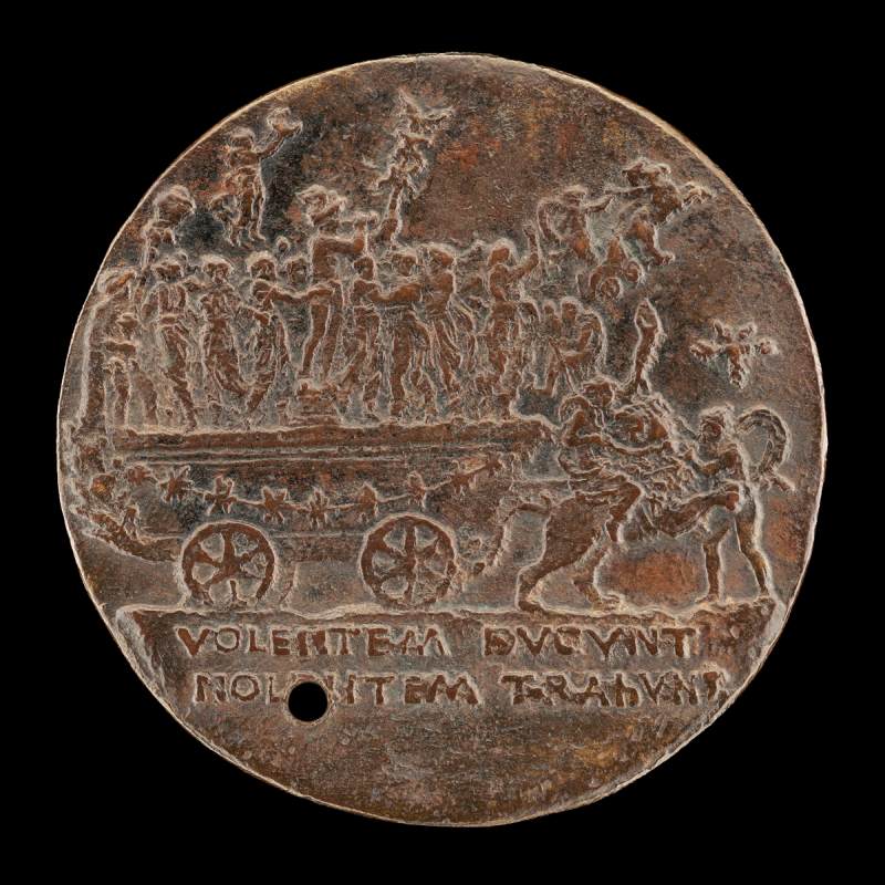 Triumphal Car with Mercury and the Muses (reverse) by BERTOLDO DI GIOVANNI