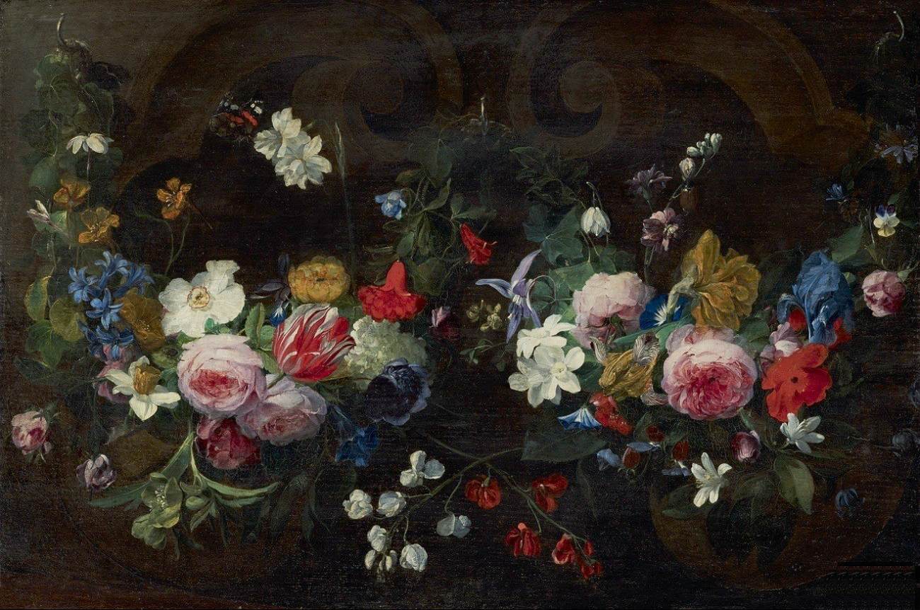 Garland of Flowers by HECKE, Jan van den