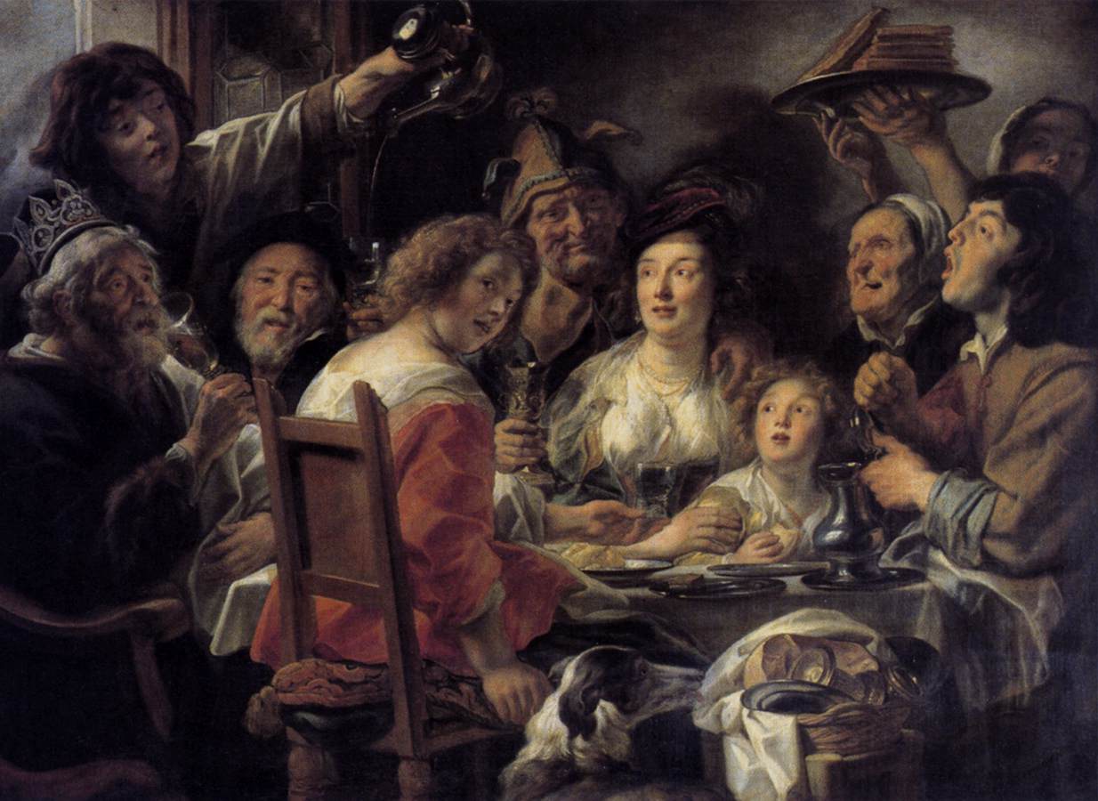 The King Drinks by JORDAENS, Jacob