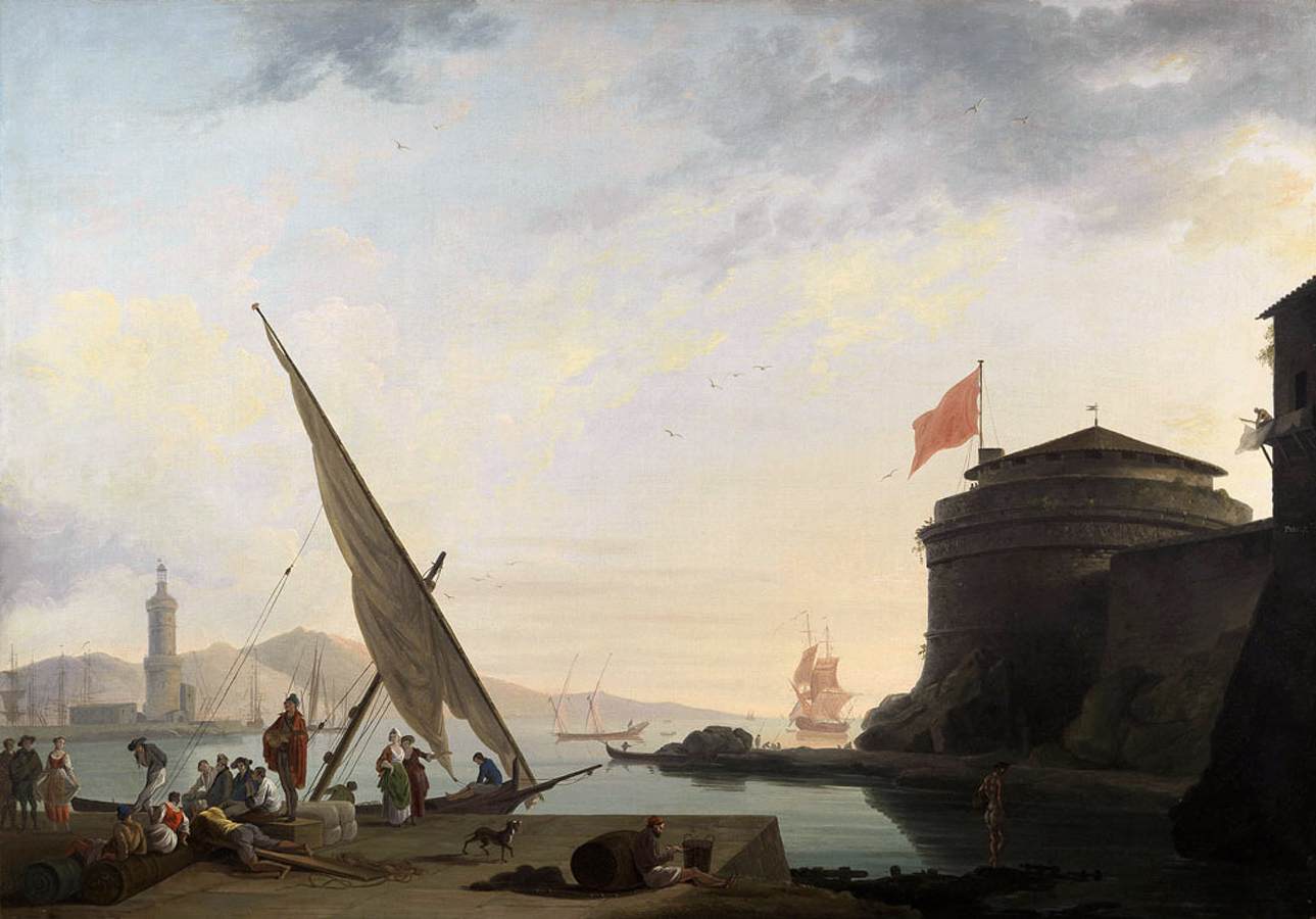 View of an Italian Harbour by PATCH, Thomas