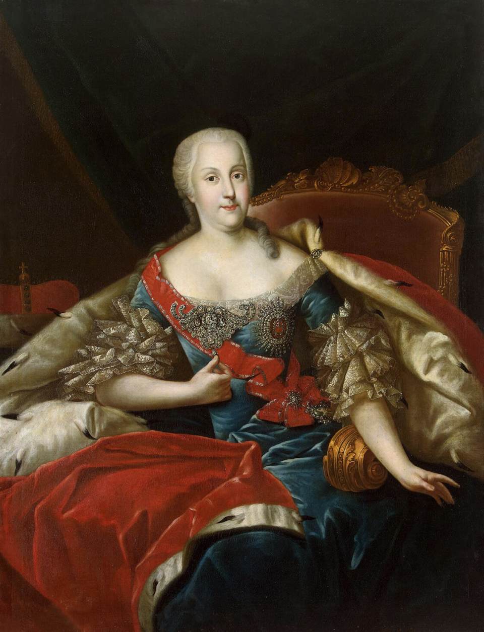 Portrait of Johanna Elisabeth, Princess of Anhalt-Zerbst by