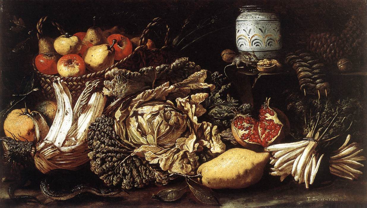 Still-life with Fruit, Vegetables and Animals by SALINI, Tommaso