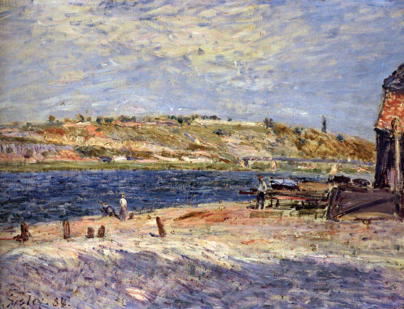 The River Bank at Saint-Mammes by SISLEY, Alfred