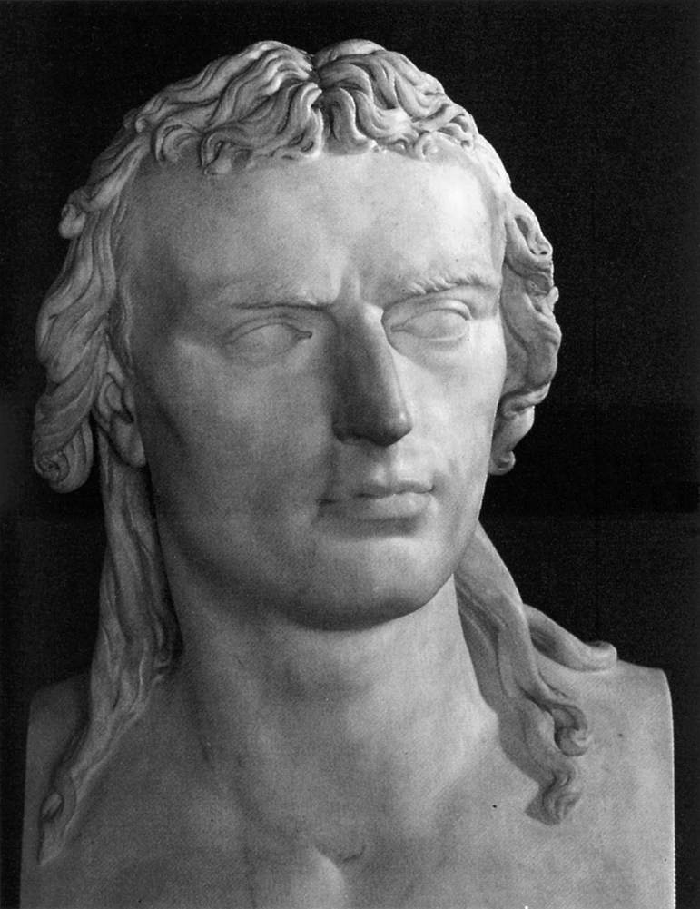 Bust of Schiller (detail) by DANNECKER, Heinrich