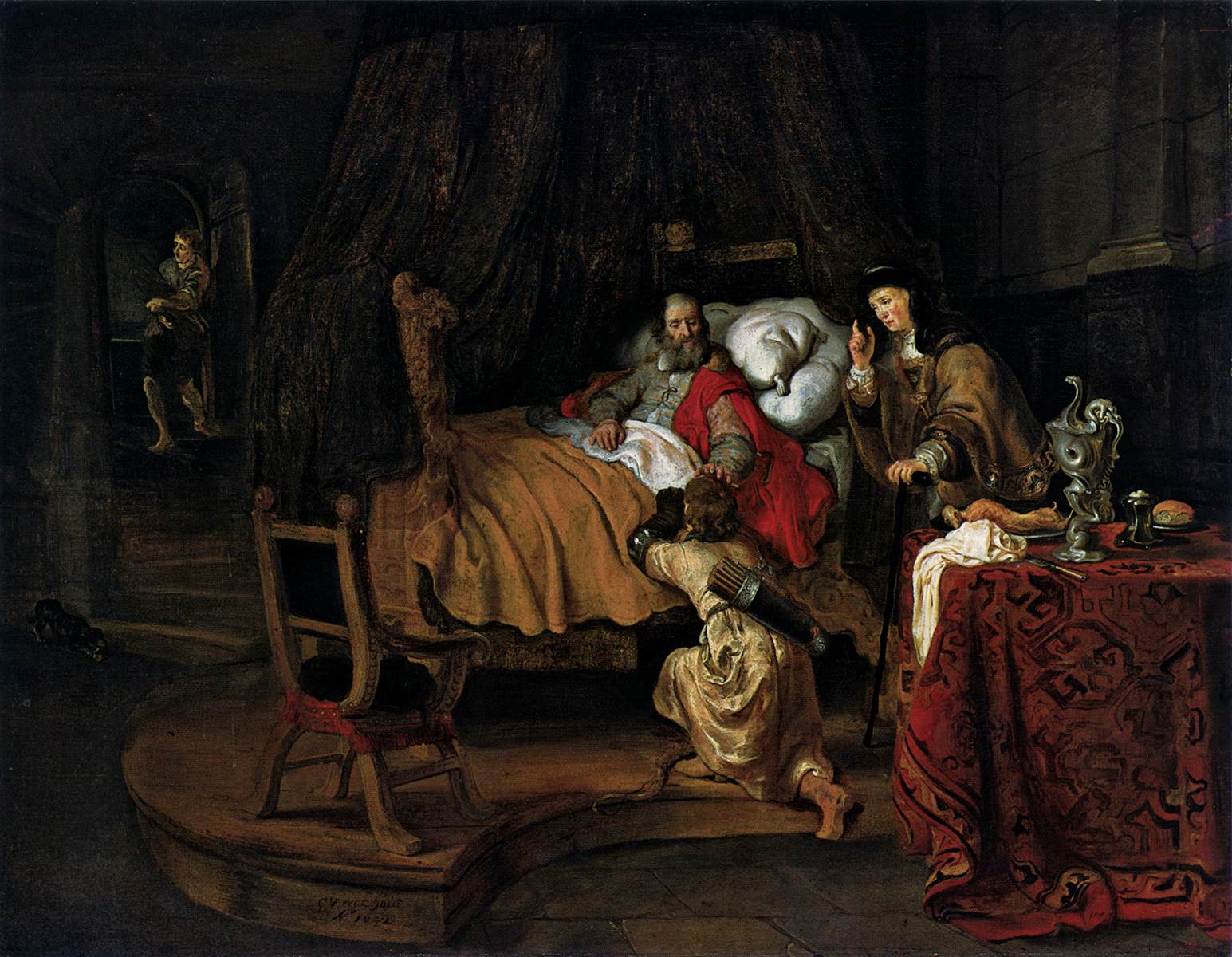 Isaac Blessing Jacob by EECKHOUT, Gerbrand van den