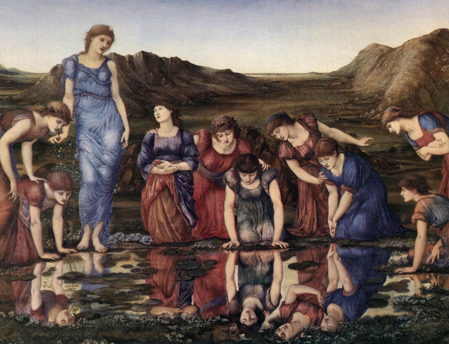 The Mirror of Venus (detail) by BURNE-JONES, Edward