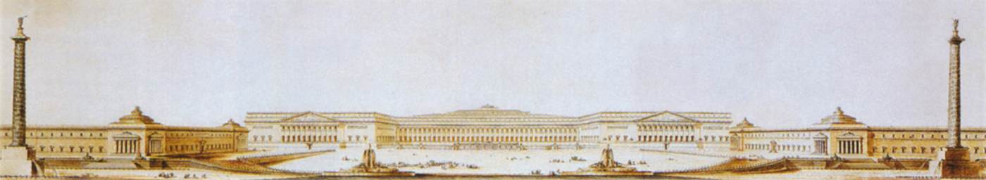 Plan for rebuilding the Palace of Versailles by BOULLÉE, Étienne-Louis