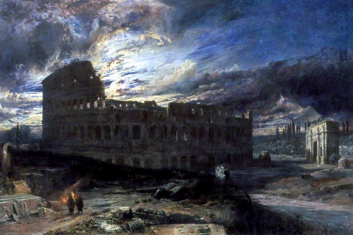 The Colosseum by Moonlight by BRIDELL, Frederick Lee