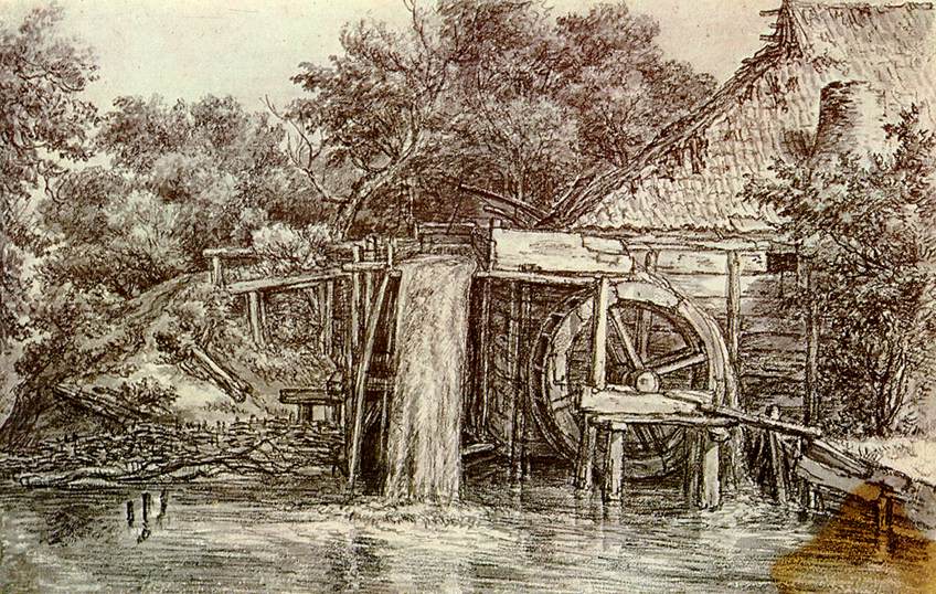 Watermill by HOBBEMA, Meyndert