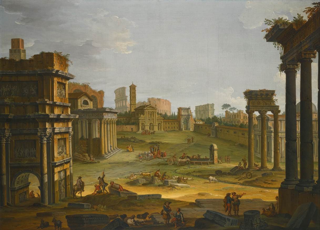 View of the Forum Romanum by JOLI, Antonio