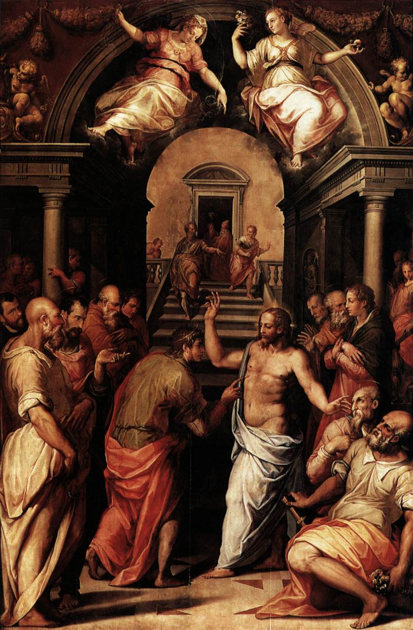 Incredulity of St Thomas by VASARI, Giorgio