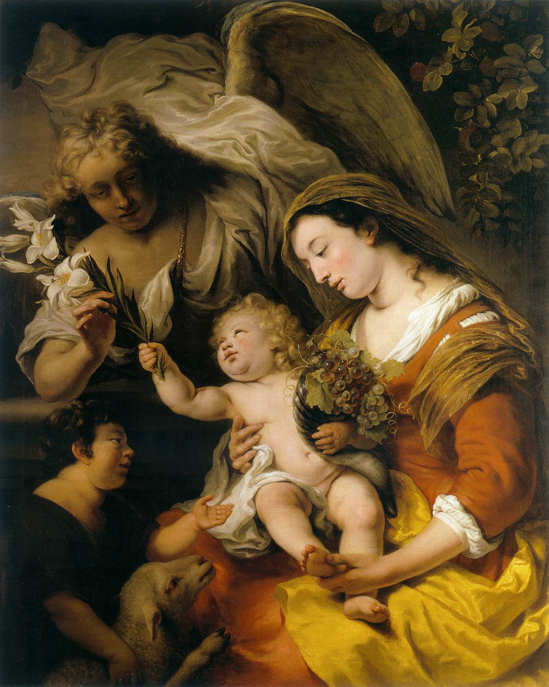 Virgin and Child with the Infant St John the Baptist and Gabriel by