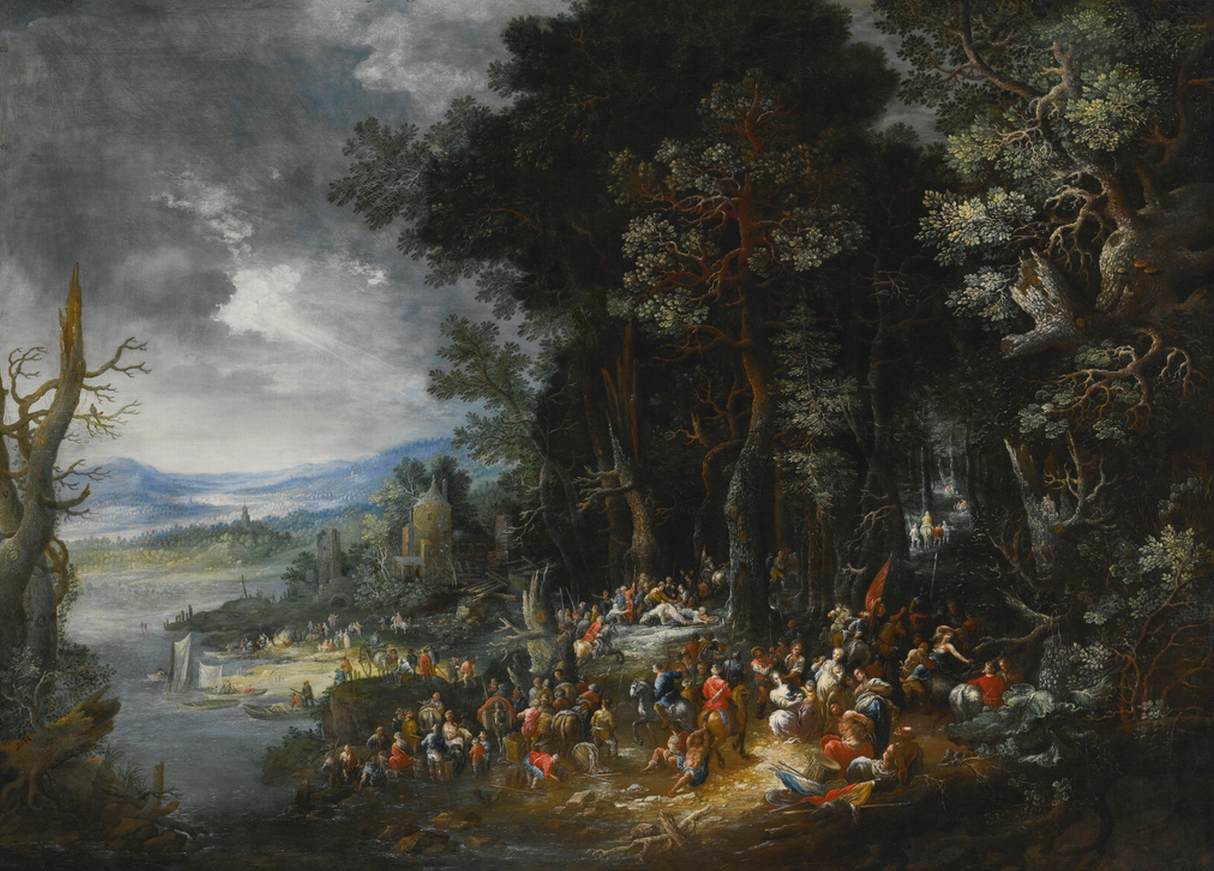 Landscape with the Conversion of St Paul by HARTMANN, Johannes Jakob