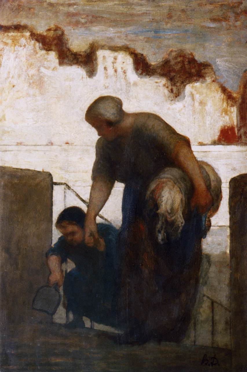 The Washerwoman by DAUMIER, Honoré