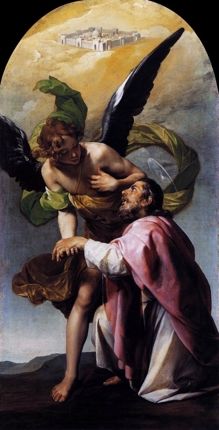 Saint John the Evangelist's Vision of Jerusalem by CANO, Alonso