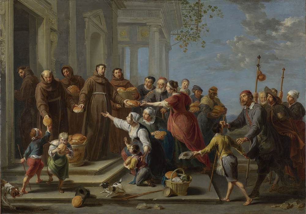 St Anthony of Padua Distributing Bread by