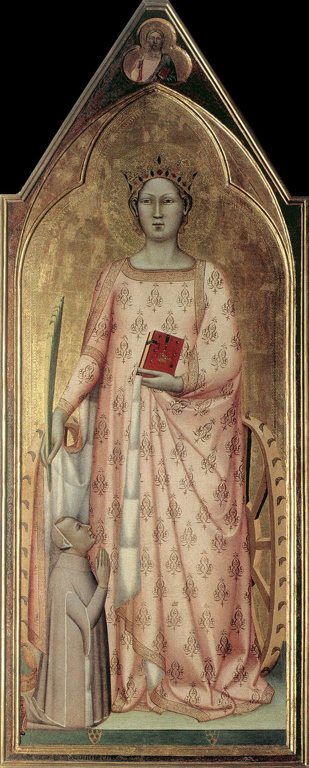 St Catherine of Alexandria with Donor and Christ Blessing by