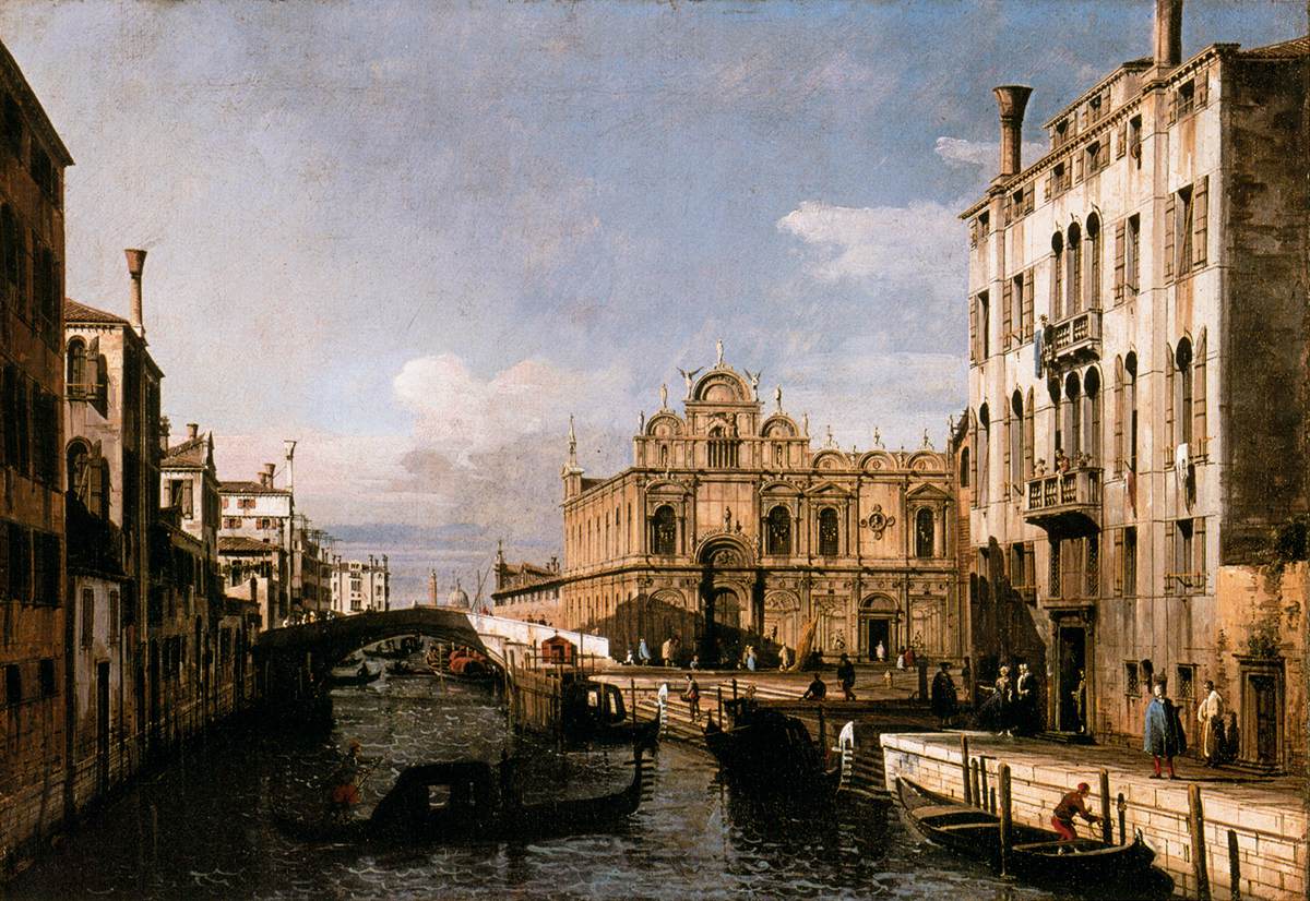 Rio dei Mendicanti with the Scuola di San Marco by BELLOTTO, Bernardo