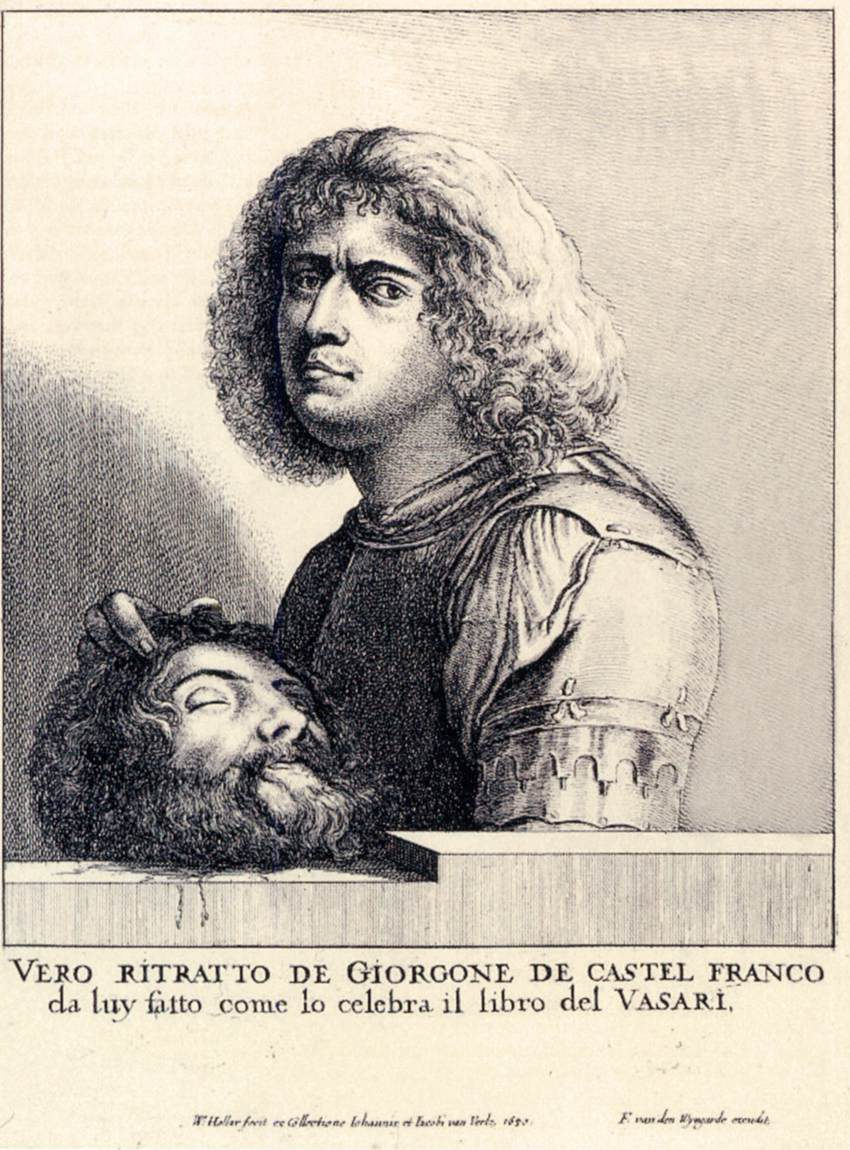 Giorgione's Self-Portrait as David by HOLLAR, Wenceslaus