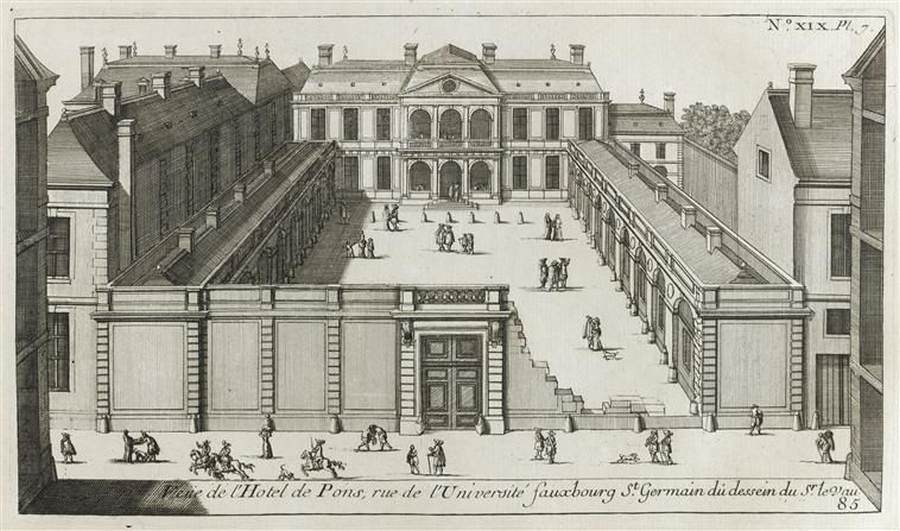 View of the Hôtel Tambonneau, Paris by LE VAU, Louis