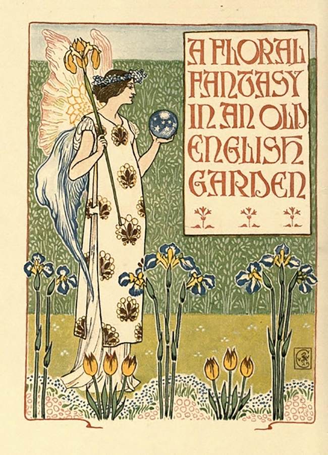 A Floral Fantasy in an Old English Garden: Front page by CRANE, Walter