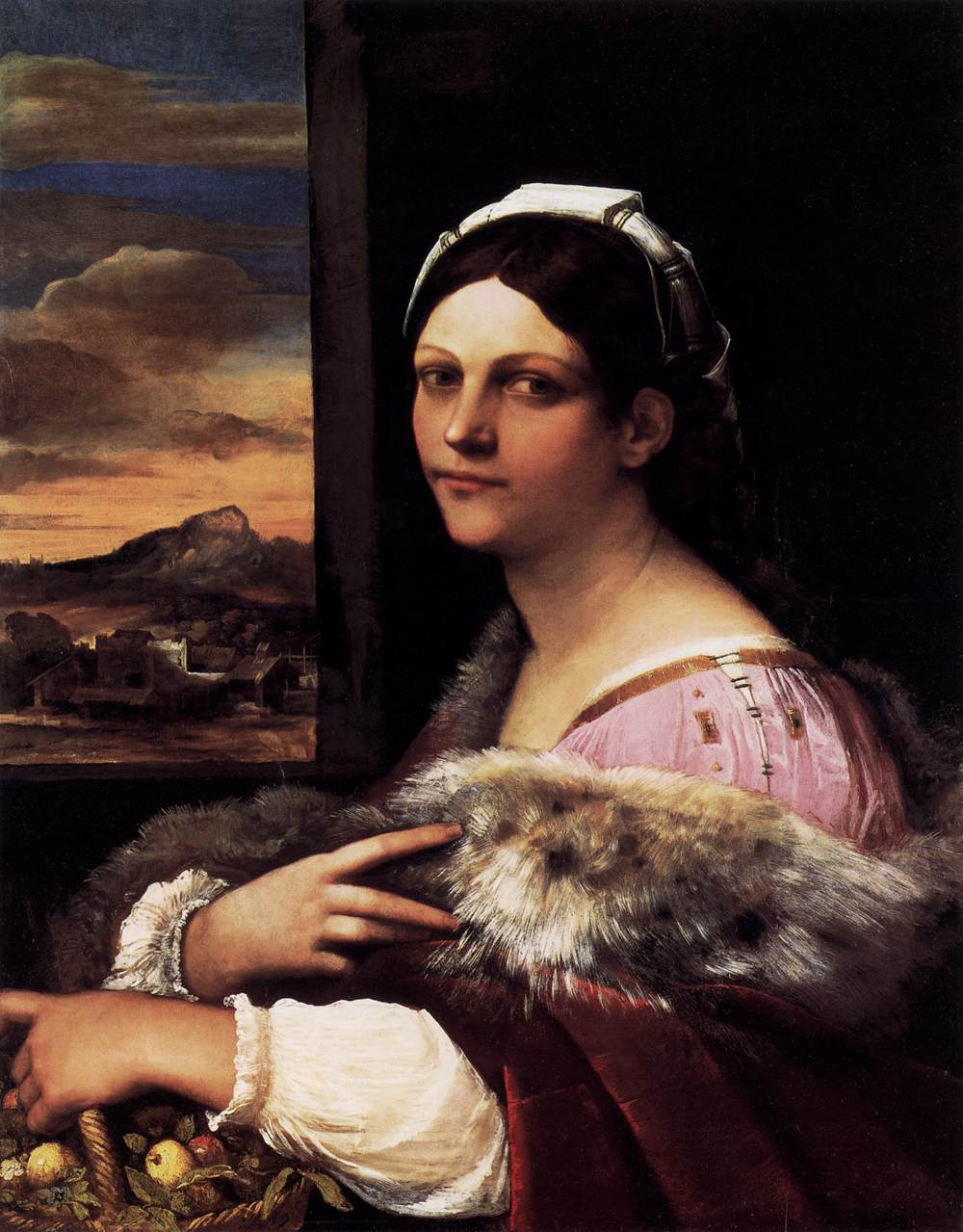 A Young Roman Woman by SEBASTIANO DEL PIOMBO