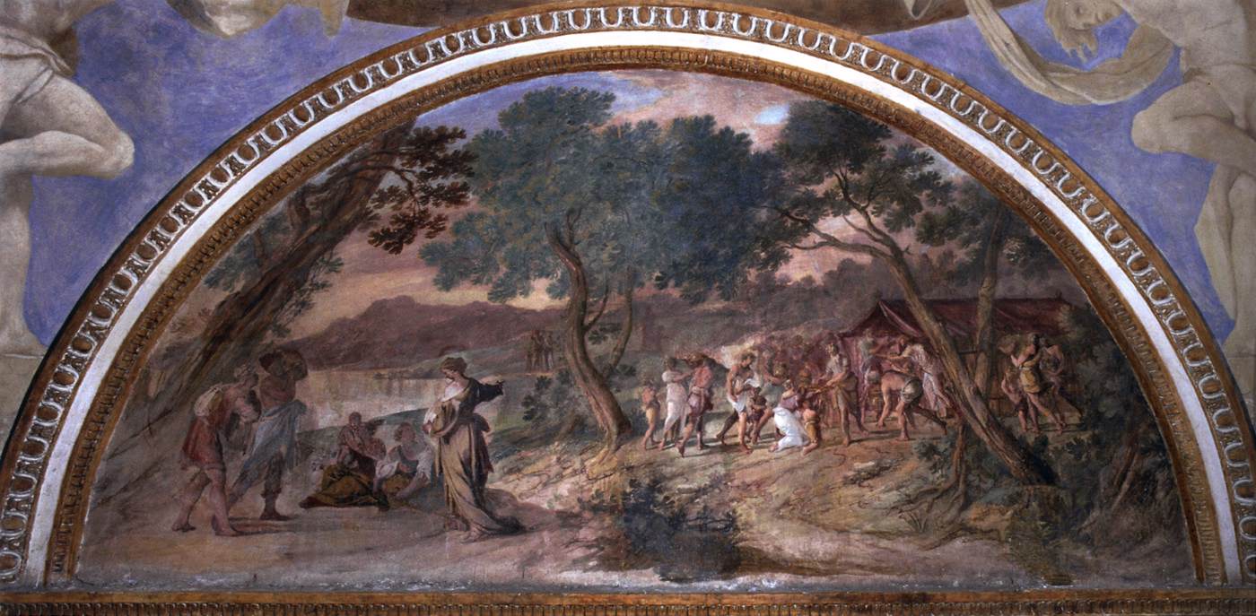 Moses and Aaron Collecting Alms for the Building of the Temple by GARGIULO, Domenico