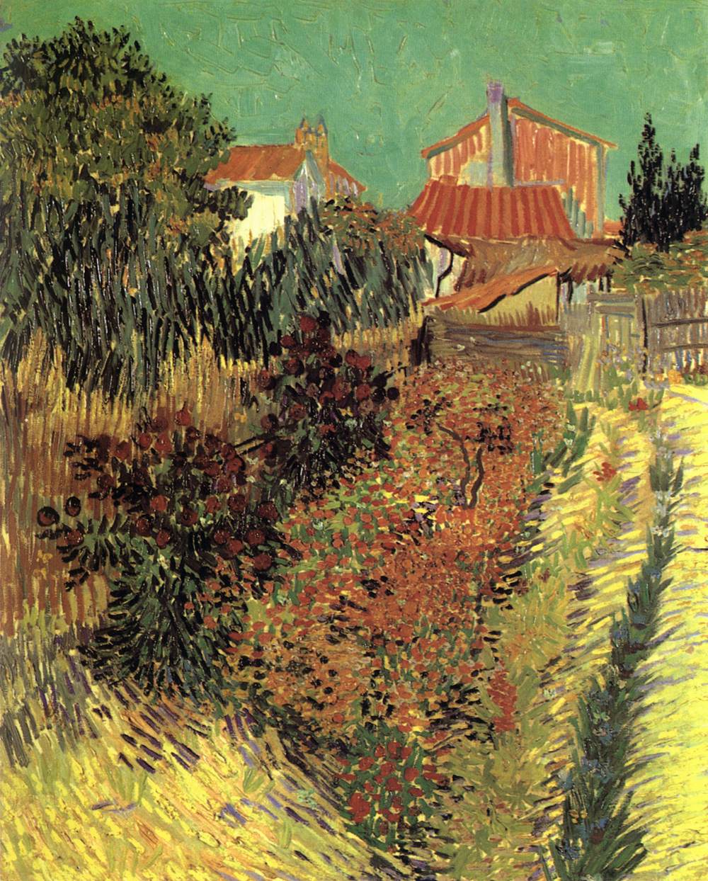 Garden behind a House by GOGH, Vincent van