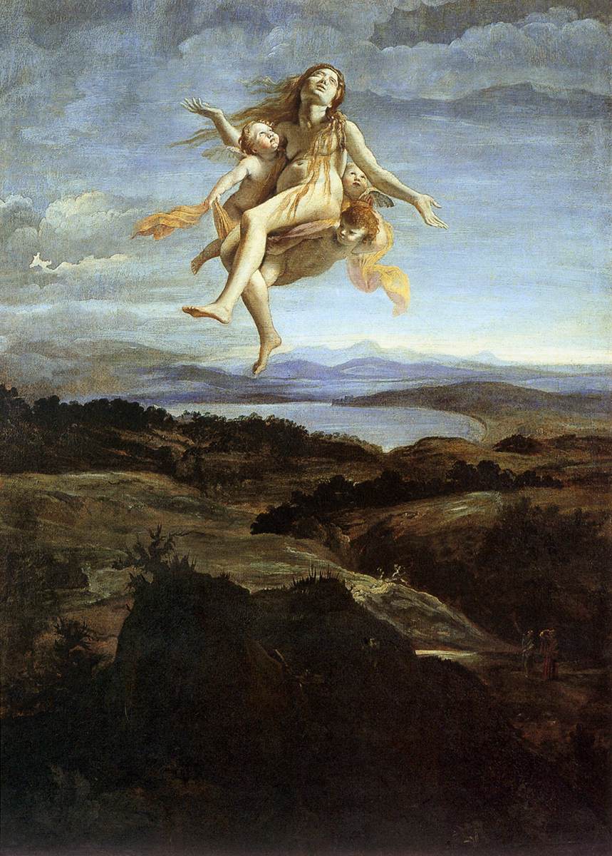 Mary Magdalen Raised by Angels by LANFRANCO, Giovanni