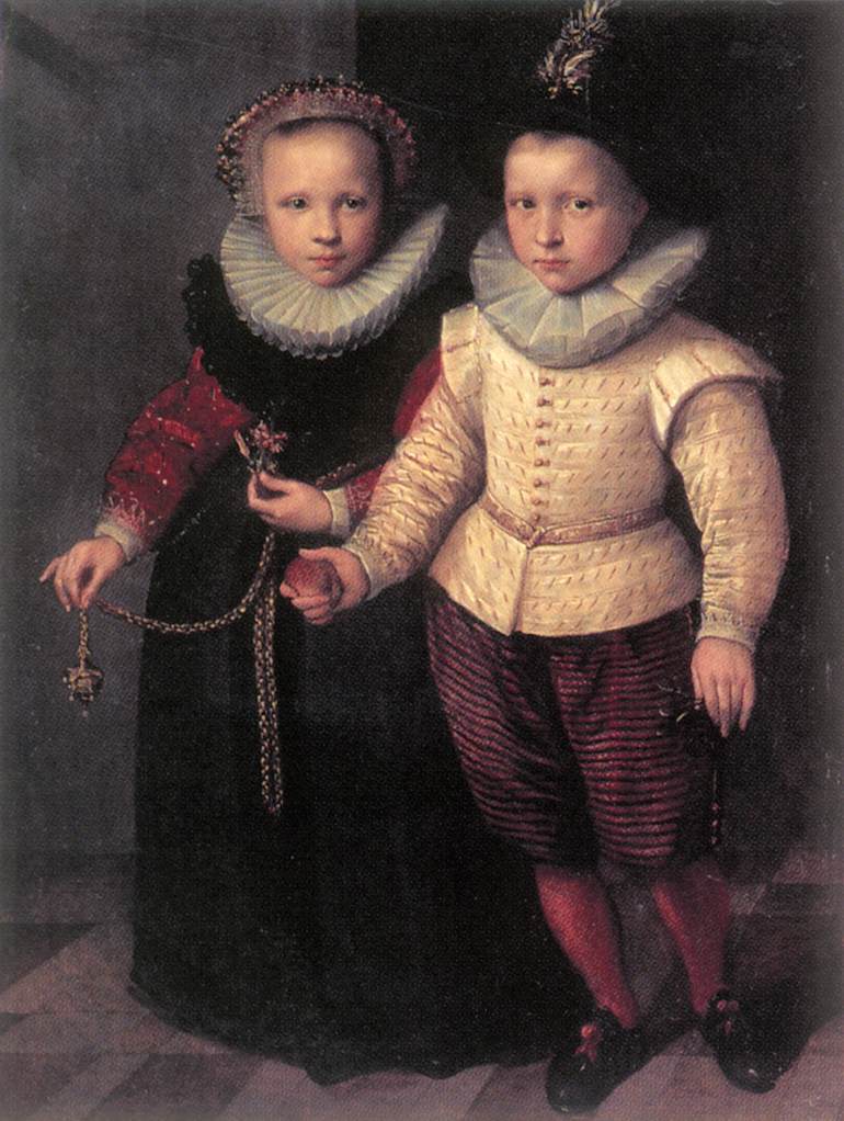 Double Portrait of a Brother and Sister by KETEL, Cornelis