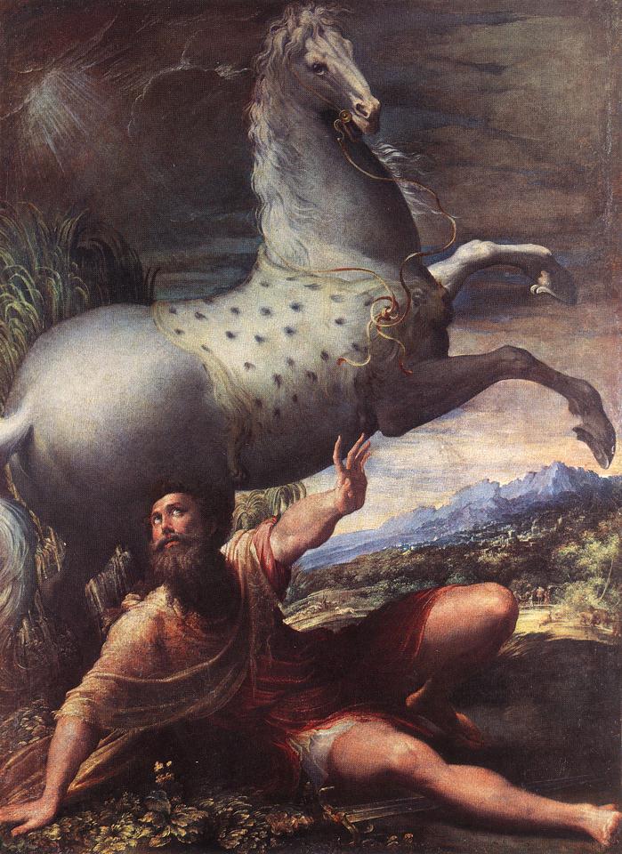 The Conversion of St Paul by PARMIGIANINO