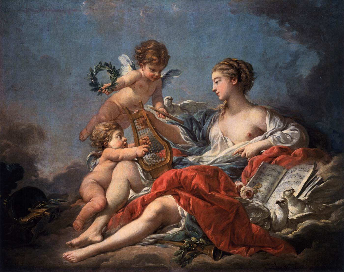 Allegory of Music by BOUCHER, François