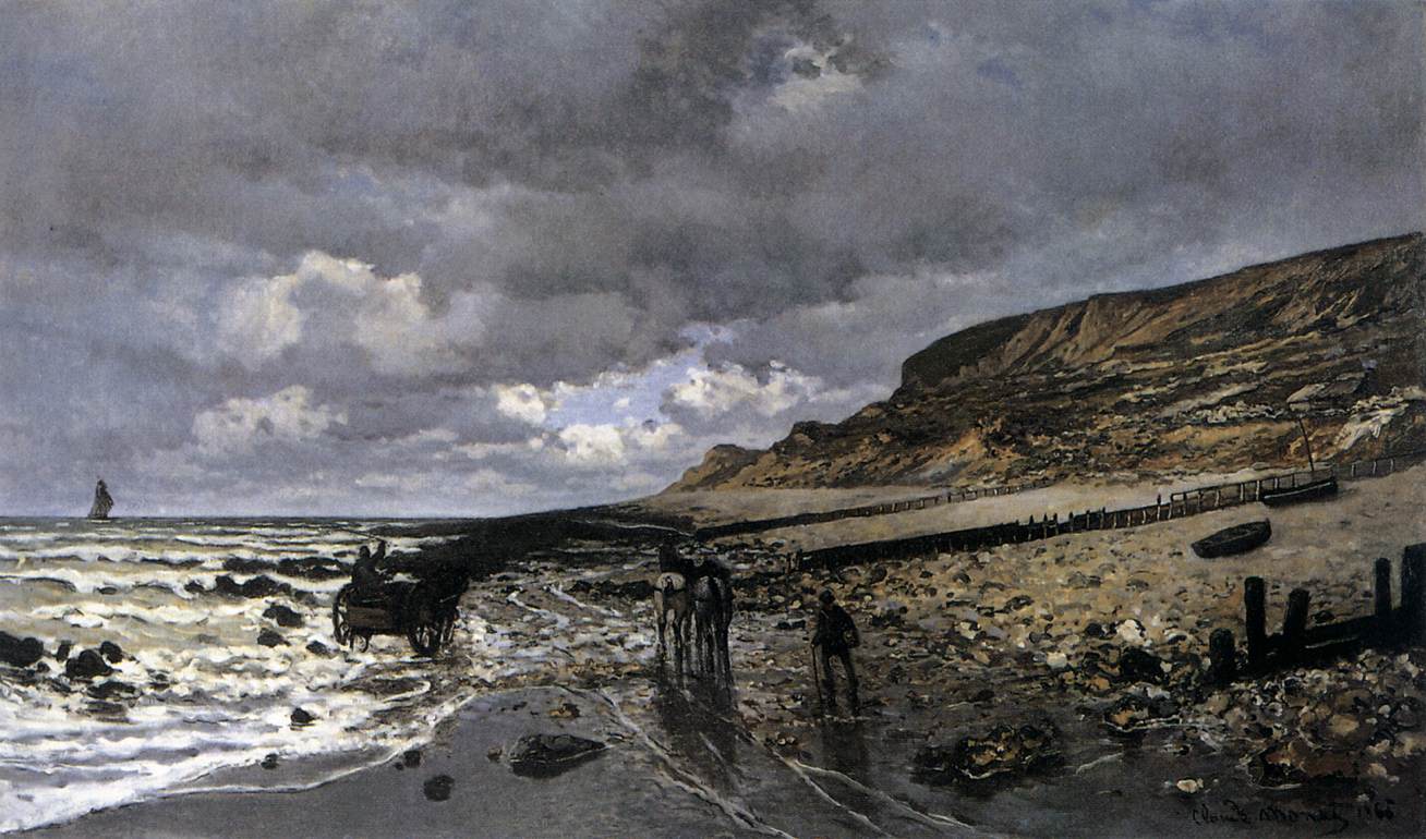 La Pointe de la Hève at Low Tide by MONET, Claude