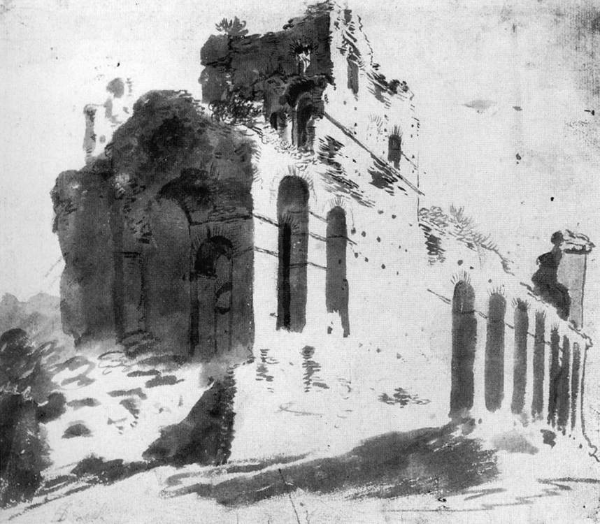 Ruins of the City Walls, near Porta S Paolo, Rome by