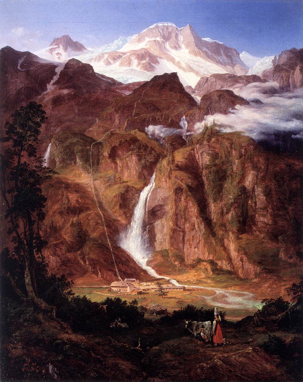 Kolm Saigurn in the Rauris Valley with the Sonnblick by LOOS, Friedrich