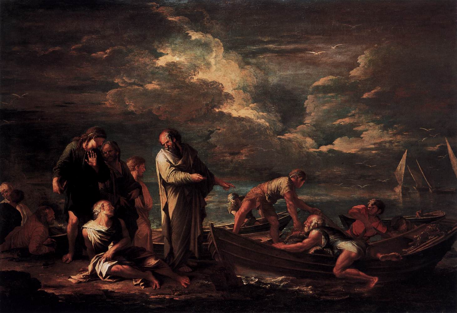 Pythagoras and the Fisherman by ROSA, Salvator