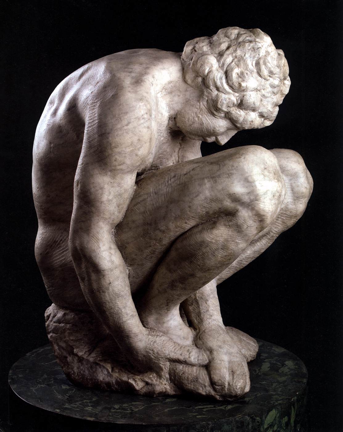 Crouching Boy by MICHELANGELO Buonarroti