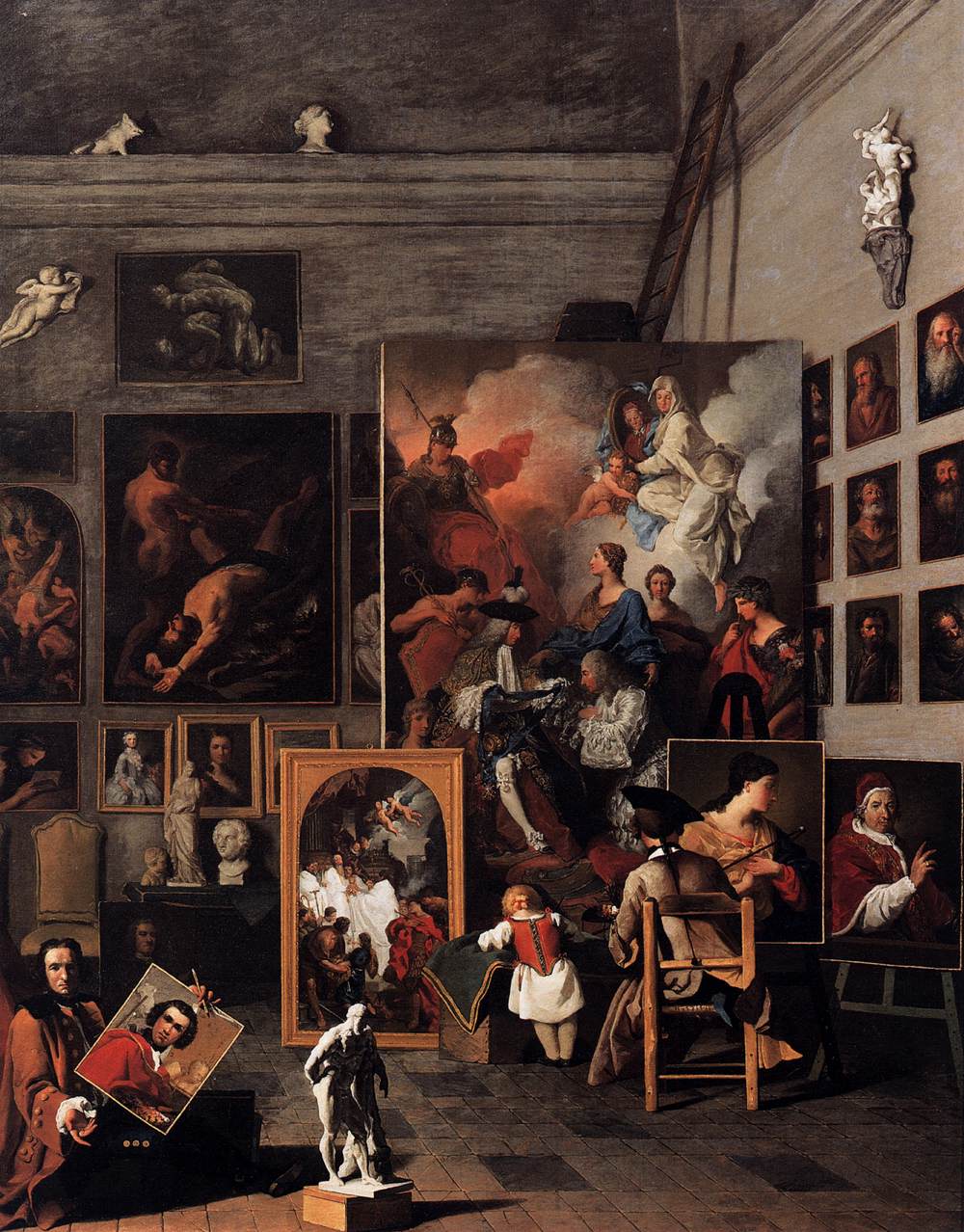 The Studio of the Painter by SUBLEYRAS, Pierre