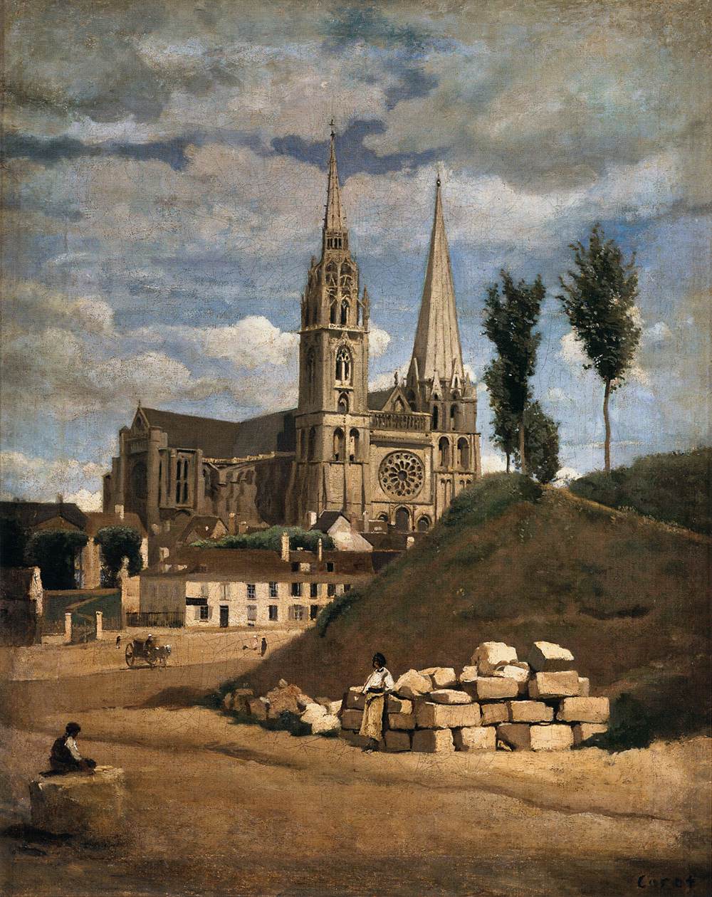 The Cathedral of Chartres by COROT, Jean-Baptiste Camille