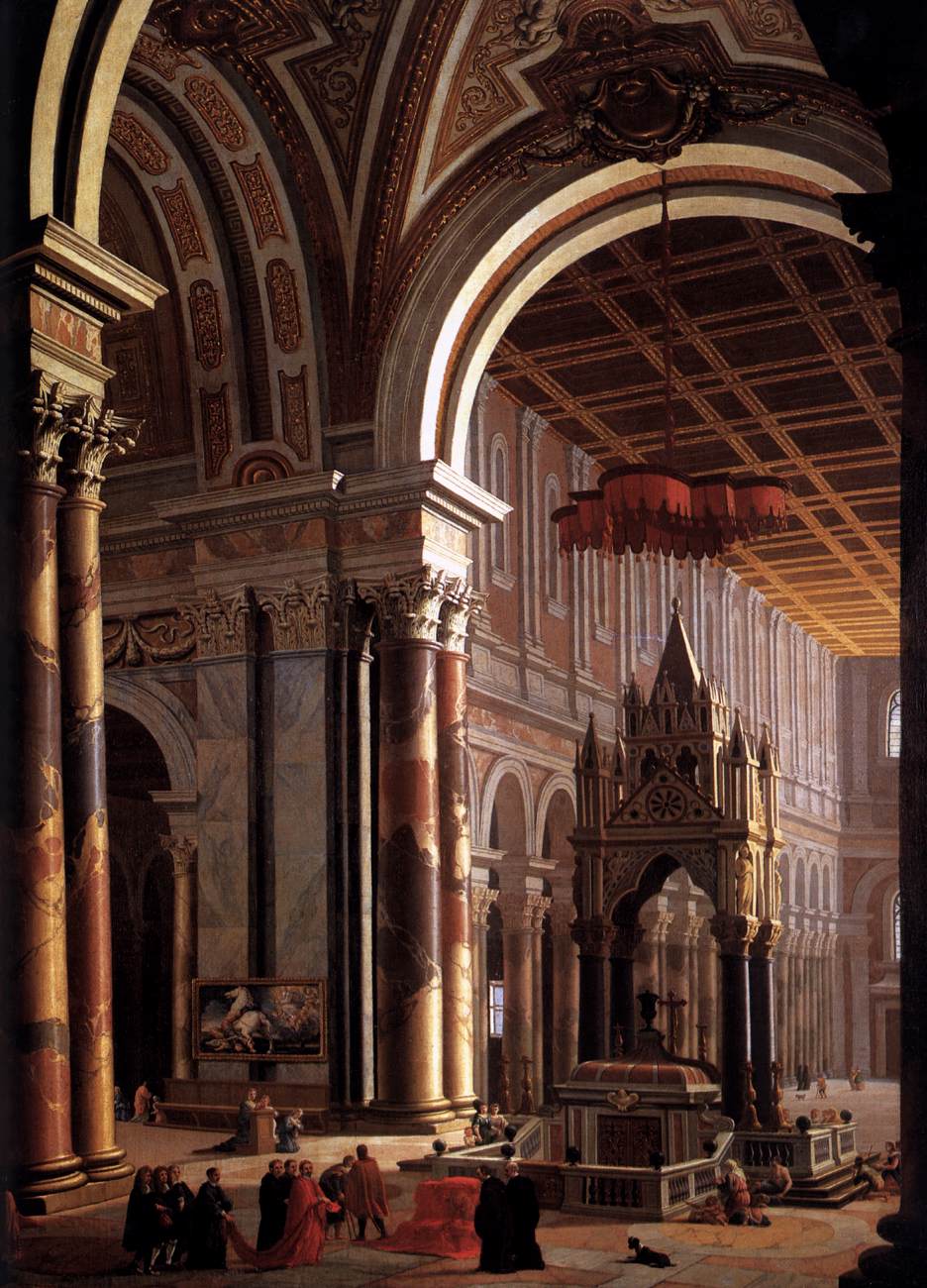 Interior of the Basilica of San Paolo in Rome by GAROLA, Pietro Francesco