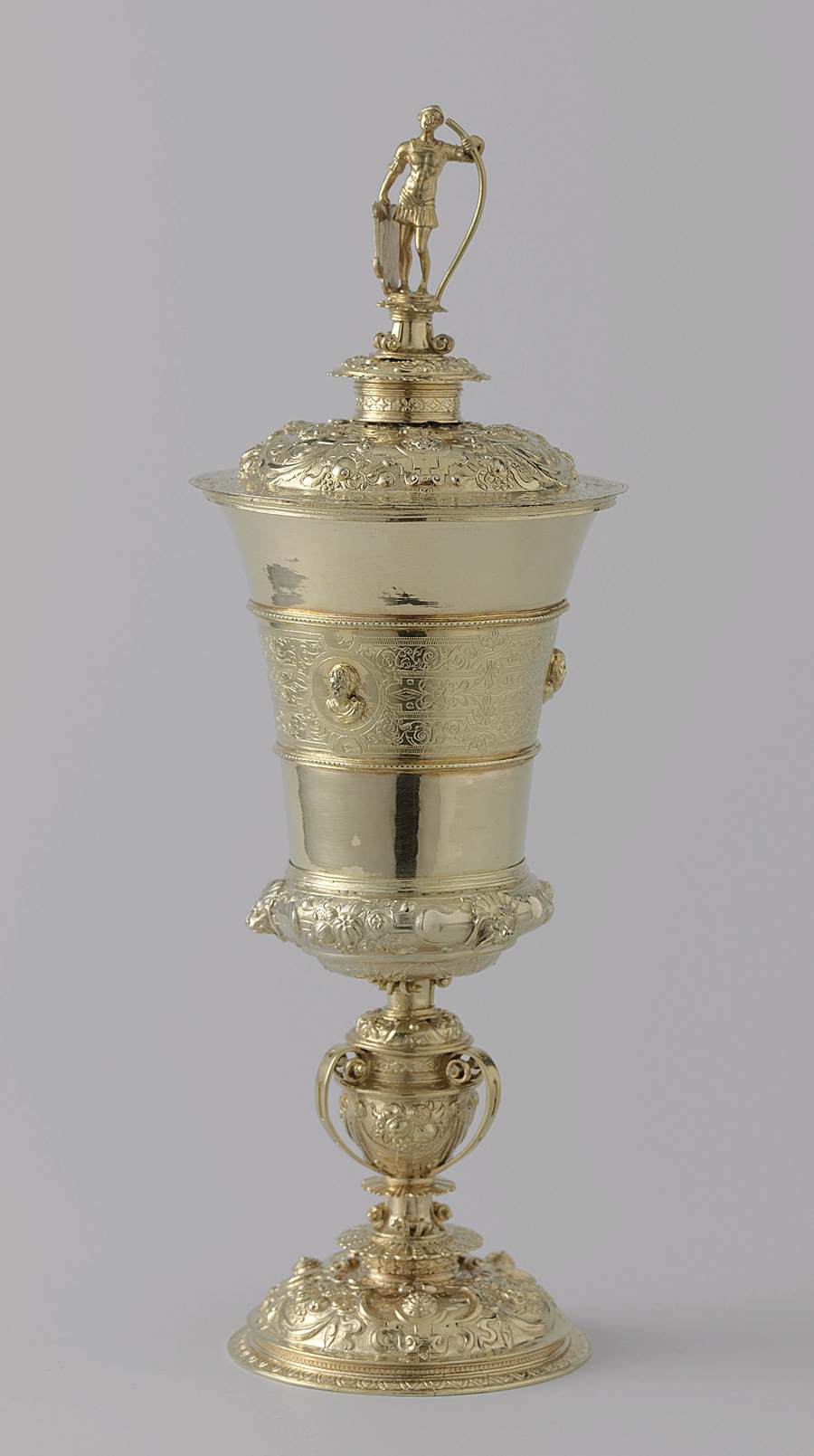 Goblet with cover by GROET, Adriaen de