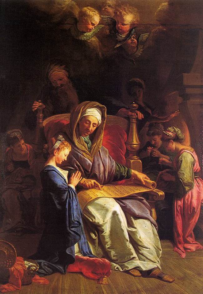 The Education of the Virgin by JOUVENET, Jean-Baptiste