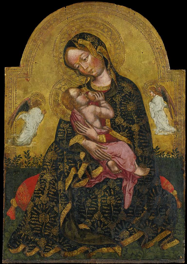 Madonna of Humility Flanked by Two Angels by