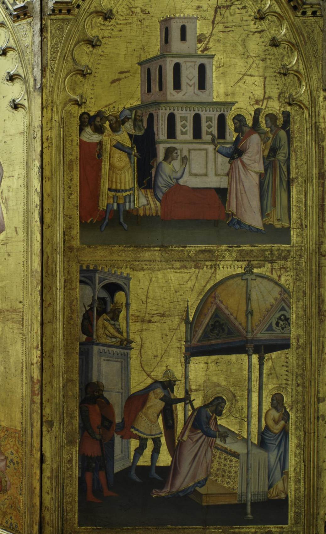 St Matthew and Scenes from his Life (detail) by ORCAGNA