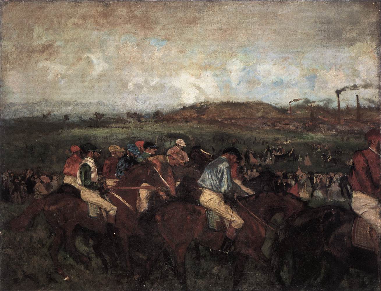 Gentlemen's Race. Before the Start by DEGAS, Edgar