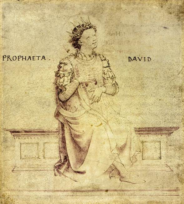 King David Playin a Psaltery by