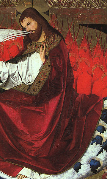 The Coronation of the Virgin (detail) by CHARONTON, Enguerrand