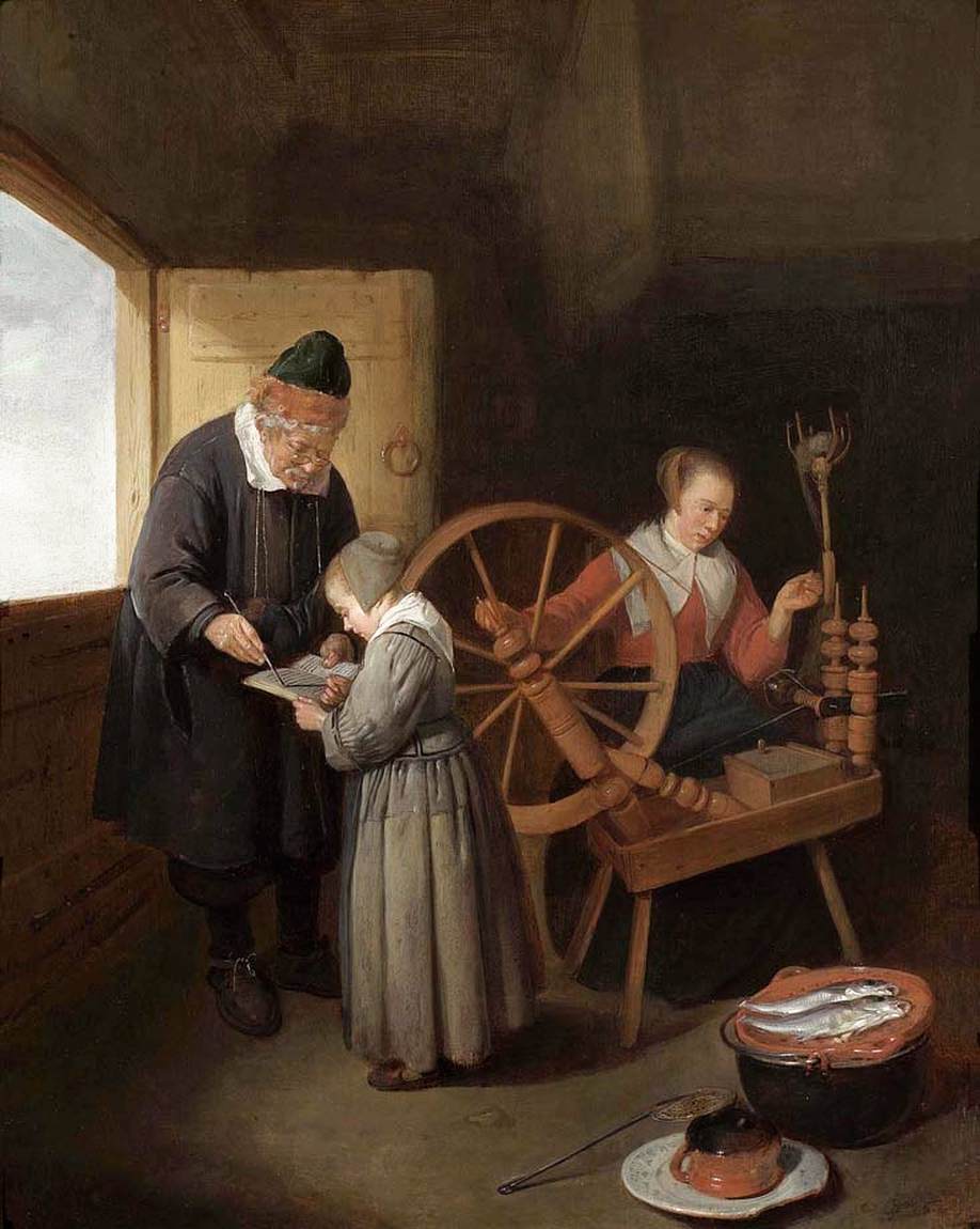 Interior Scene by BREKELENKAM, Quiringh van